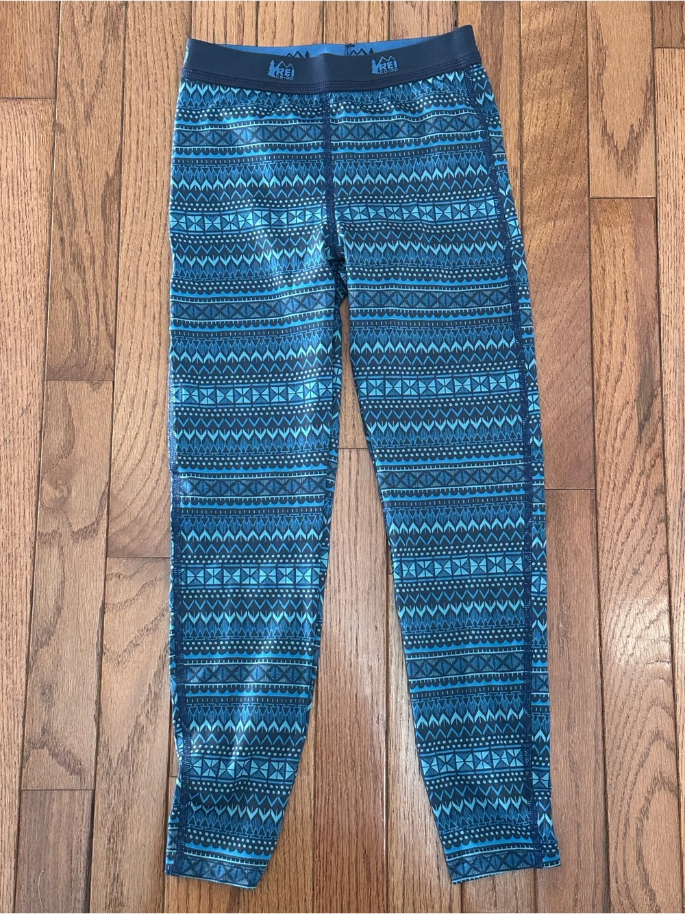 REI blue Patterned thermal Cozy Stretch Bottoms - Picture 4 of 6